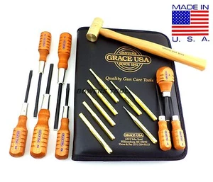 Juego de 17 piezas de destornilladores de latón y cuidado de pistola de martillos Grace GCT-17 EE. UU. - Imagen 1 de 5