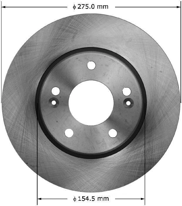 Rotor de freno de disco Bendix PRT5921 para Hyundai Elantra 07-10 Foto 1 de 1
