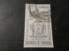 Venezuela Francobollo Esercito 666, Posta Aerea, Timbrato, Armoriali, VF Airmail