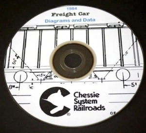 Chessie System 1984 diagrammi e dati per auto merci pagine PDF su DVD - Foto 1 di 6