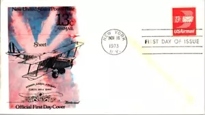 Curtis Jenny Air Mail 13 cent First Day FDC - Fleetwood Scott C79 - unaddressed - Picture 1 of 1