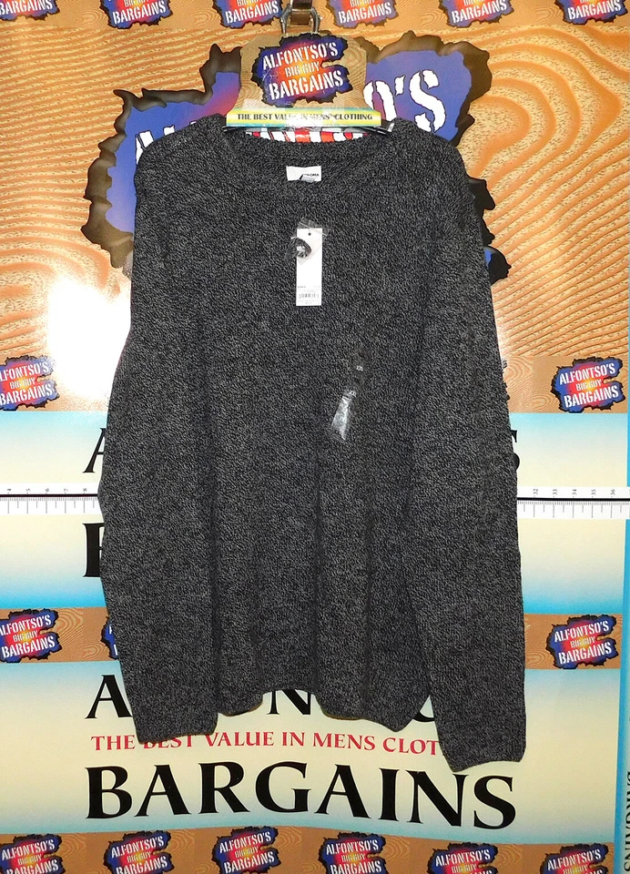 Sonoma Mens Sweater Large Crew Neck Soft Gray Marble Color Fashion F3