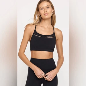 NWT Spiritual Gangster Women’s Kalin Black Crochet Bra Tank Top - Size S - Picture 1 of 10