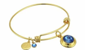 Halos & Glories Geburtsmonat September Kristall Armreif Armband Qualität - Bild 1 von 2