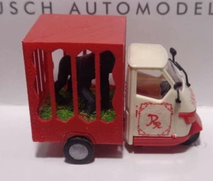 Busch H0 48489 Piaggio Ape 50 "Zirkuswagen" NEU & OVP - Picture 1 of 4