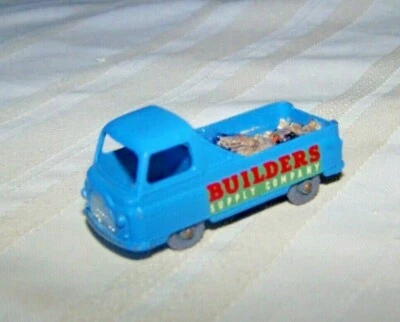 MATCHBOX MOKO LESNEY 1958 #60 CAMIONETA MORRIS J2 RUEDAS AZUL-GRIS ROCAS DORADAS N CAMA Foto 1 de 4