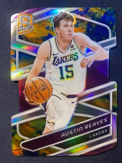 2023 Spectra Prizm #22 Austin Reaves #8/8 LA Lakers - Image 1 of 3