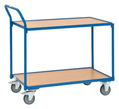 Fetra Tischwagen mit Griff Transportwagen 2 Etagenwagen Kommissionierwagen 300kg - Bild 1 von 2