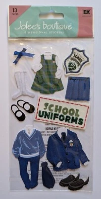 RARE Jolee's School Uniforms Scrapbooking Stickers - Image 1 of 2