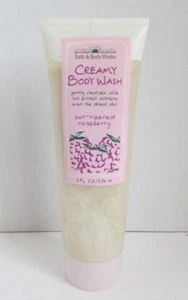 VINTAGE Y2K Bath & Body Works Sun-Ripened Raspberry Creamy Body Wash 8 oz - Picture 1 of 2