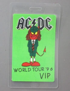AC/DC backstage pass laminated World Tour '96 VIP AUTHENTIC ! - Picture 1 of 1