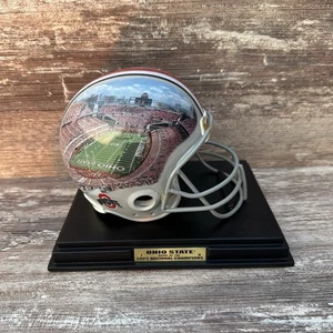 DANBURY MINT~OHIO STATE 2002 NATIONAL CHAMPIONS GAMEDAY PORCELAIN STADIUM HELMET - Picture 1 of 8