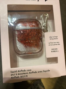 Kate Spade Liquid AirPods Case Gen 1 Red Glitter - Picture 1 of 1