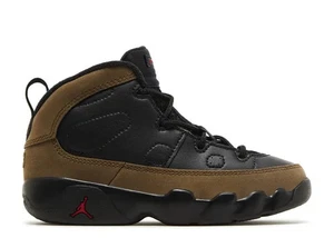 Air Jordan 9 Retro Infants' Sneaker - Black, True Red, Light Olive - Picture 1 of 4