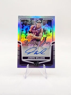 Jerome Williams 2024-25 Panini Donruss Signature Series Auto #SS-JWR Raptors - Image 1 of 2