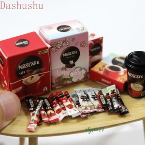 22PCS Miniature Dollhouse Accessories 1/12 Scale Coffee Model Mug Food Kitchen - Picture 1 of 12