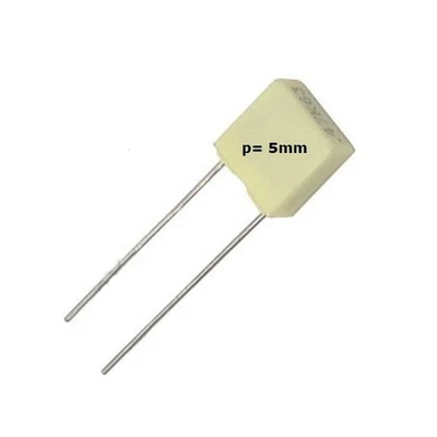 KEMET CAPACITORS Kemet MKT 1uF/50V, condensatore in poliestere radiale, p: 5mm, R82CC4100AA60J