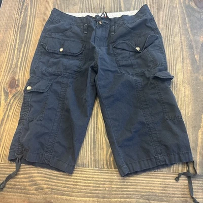 UNION BAY Black Cargo Shorts Size 11 Cotton EUC - Image 1 of 4
