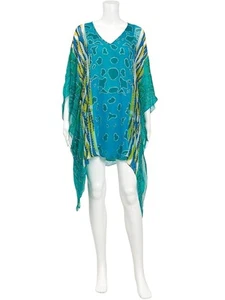 CAMILLA Sheer Kaftan with Slip - AU One Size - Brand New Fashion Wear - Picture 1 of 1