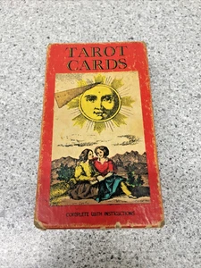 Baraja completa de 78 cartas del tarot suizo 1JJ de colección de los años 70 e instrucciones - Imagen 1 de 4