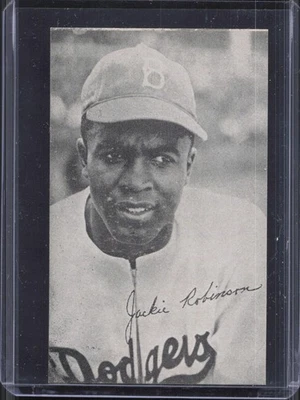 1947 Bond Bread Jackie Robinson White Back Rookie RC Sharp Corners VG-EX+ - Image 1 of 2