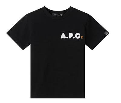 Bape Kids x A.P.C. Camiseta negra Milo On APC talla 130 K Foto 1 de 2