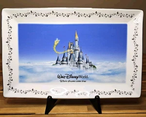 Disney World Cinderella Castle Plate Display Dish Where Dreams Come True - Picture 1 of 6