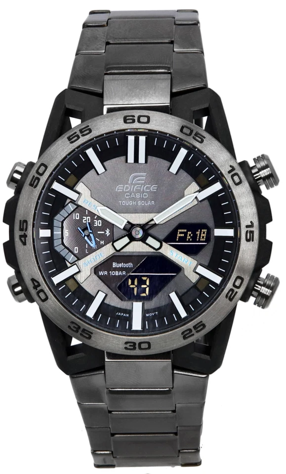 Casio EDIFICE Sospensione BLUETOOTH Alarm Tough Solar ECB-2000DC-1A Mens Watch - Image 1 of 1