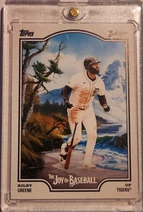 2025 TOPPS BOB ROSS DETROIT TIGERS RILEY GREENE SILVER SLUGGER !!! - Bild 1 von 2