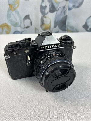 Pentax ME Super Black Body vtg Film Camera Shutter Fires - Image 1 of 4
