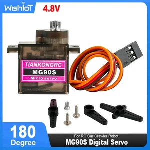 4/10pcs MG90S Micro Servo 180 Degree Full Metal Gear 9g for Arduino Raspberry Pi - Picture 1 of 10