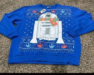 Star Wars NWT R2-D2 Christmas sweatshirt culture Fly Adult Size Xl - Picture 1 of 4