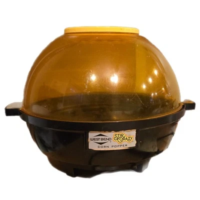 Винтажный West Bend STIR MAD 6 кварт купол попкорн поппер США 5346 ПРОВЕРЕННЫЕ РАБОТЫ видео! - Изображение 1 из 4