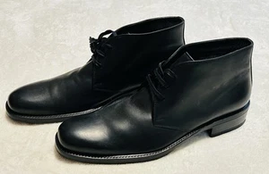 Doucal’s Leather Chukka Boots Mens Size 9 US EUR 42 Made in Italy Fleece Lined - Picture 1 of 9