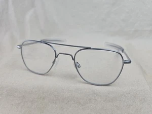 ROCHESTER FGS AVIATOR SILVER METAL EYEGLASSES FRAMES KOREA 52-20-140 - Picture 1 of 9