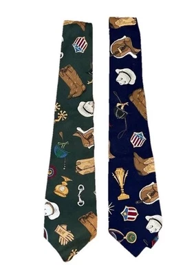 Lote ecuestre corbatas cuello vaquero occidental caballo país vintage paquete de equitación Foto 1 de 4