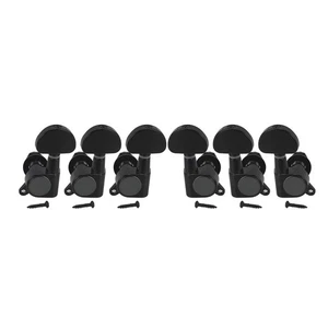 Set 3L3R Tuning Keys Tuning Pegs Guitar Tuning Pegs Sealed Machine Heads Black - Picture 1 of 10
