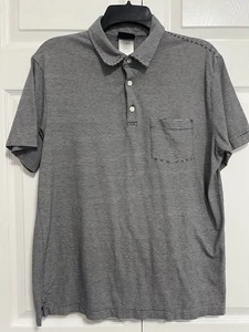 Patagonia Poloshirt Bio-Baumwolle schwarz-weiß gestreift Large - Bild 1 von 5