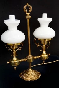 antigua lámpara de mesa española lámpara de mesa araña revisada - Imagen 1 de 6