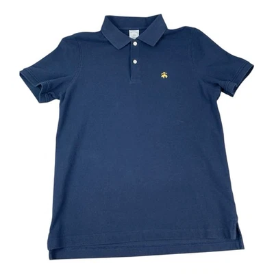 Brooks Brothers 1818 Polo 衫,海军蓝,修身,男式 M 码 — 第 1/4 张图片