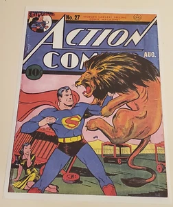 MINI PÓSTER DE CÓMIC DE DC COMICS CUBIERTA DE CÓMIC 10,25"X14" ACTION COMICS SUPERMAN #27 - Imagen 1 de 2