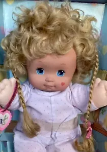 Magic Nursery Doll💙Blue Eyes💗 Blond Hair 🤎NEW IN BOX 💕incomplete - Picture 1 of 21