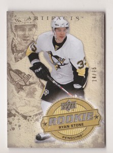 08-09 Artifacts Ryan Stone /75 GOLD Rookie Penguins 2008