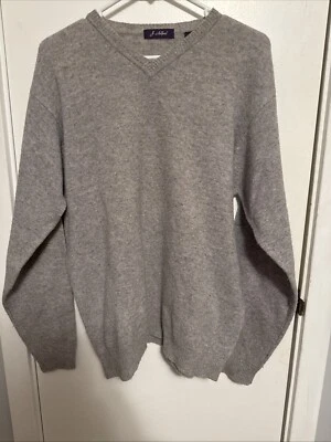 Suéter para hombre J Ashford gris 100 % lana Foto 1 de 2