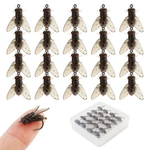 20Pcs/Box Fly Fishing Lure Nymph Dry Flies Bionic Bait Fly Trout Fishing Lures - Picture 1 of 10