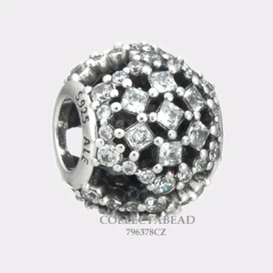 Authentic Pandora Sterling Silver Snow Flurry CZ Bead 796378CZ - Picture 1 of 1