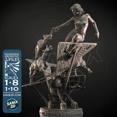 Alice Resident Evil Statue Figur Skulptur Fan Art Harz versch. Größen 3D Druck