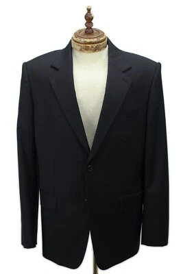 NWT $695 Helmut Lang Black Suit Wool 110s "Classic Blazer" Sport Coat 42 - Image 1 of 4
