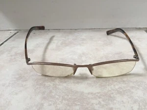 Ray Ban Eyeglasses RB8586 1033 Titanium Brown/Tortoise Half Rim Frame 53-17 135 - Picture 1 of 5