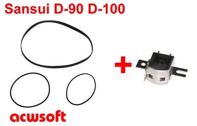 Riemen Belts + Tonkopf Tapehead  for Sansui D90 D100 - Bild 1 von 3